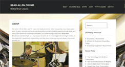 Desktop Screenshot of bradallendrums.com
