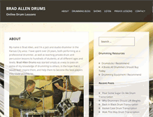 Tablet Screenshot of bradallendrums.com